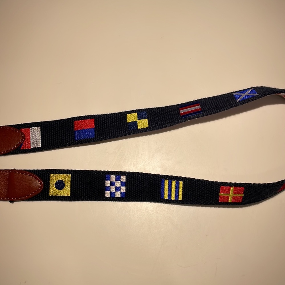 Men’s embroidered Nautical Flag belt - Picture 4 of 4